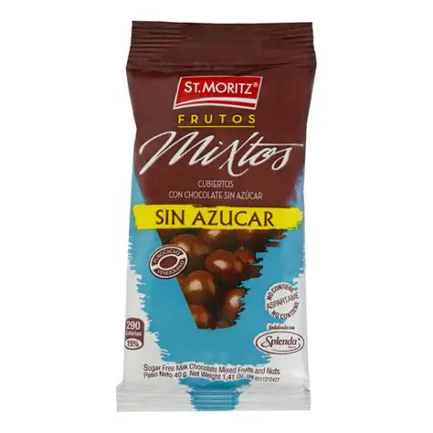 FRUTOS CON CHOCOLATE SIN AZUCAR . ST. MORITZ